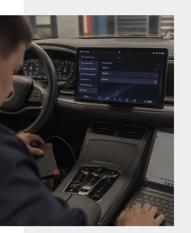 Русификация автомобиля BYD HAN для эксплуатации в Алапаевске